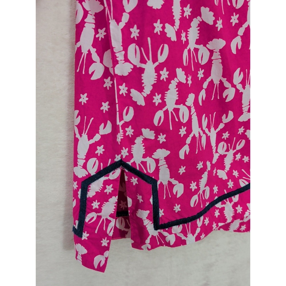 Talbots Lobster Rockstar Tunic Top Womens XL Pink Beach Preppy Resortwear Casual - Picture 5 of 9